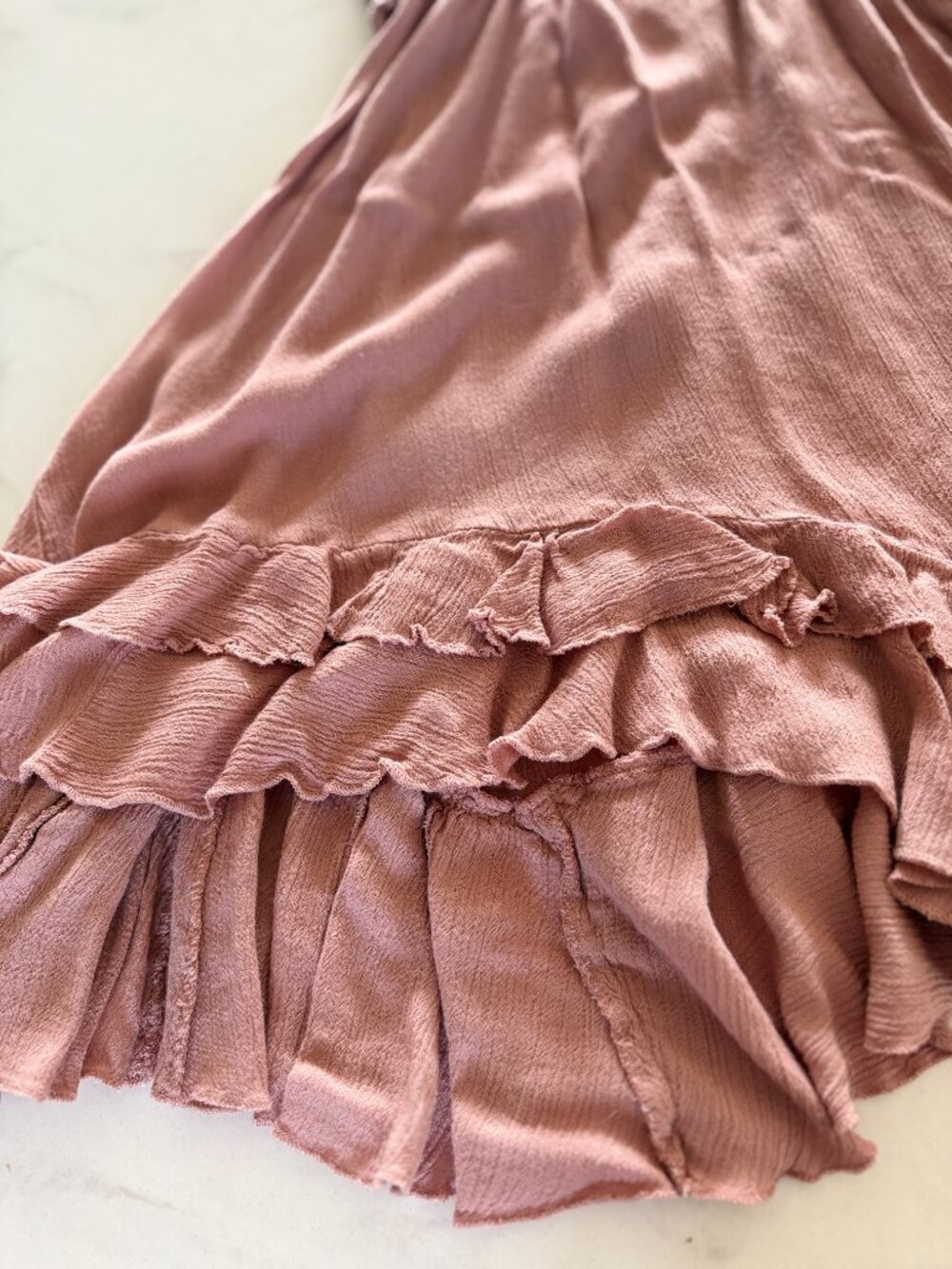 Free People Adella Slip Dress Mauve Pink Lace Boho Mini Dress Size M - Picture 9 of 16
